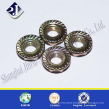 Shanghai Jinrui zinc plated flange hex nuts